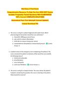 Med Surg 2 Final Exam  &NewLine;Comprehensive Resource To Help You Ace 2026-2027 Exams &NewLine;Includes Frequently Tested Questions With ELABORATED &NewLine;100&percnt; Correct COMPLETE SOLUTIONS &NewLine;Guaranteed Pass First Attempt&excl;&excl; Current Update&excl;&excl; &NewLine;Instant Download Pdf 