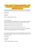 ATI RN CONCEPT-BASED ASSESSMENT LEVEL 2 ONLINE PRACTICE A QUESTIONS WITH CORRECT ANSWERS 2026-2027&NewLine;