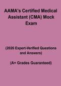 AAMA Certified Medical Assistant &lpar;CMA&rpar; Mock Exam PDF &vert; Full Practice Test with Answers & Study Guide