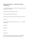 Substance Abuse Prevention E&period;1 &ndash; Study Guide&comma; Key Concepts & Practice Questions