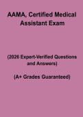 AAMA Certified Medical Assistant Exam PDF &vert; Complete CMA Study Guide&comma; Practice Questions & Revision Notes