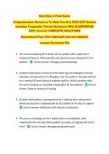 Med Surg 2 Final Exam  &NewLine;Comprehensive Resource To Help You Ace 2026-2027 Exams &NewLine;Includes Frequently Tested Questions With ELABORATED &NewLine;100&percnt; Correct COMPLETE SOLUTIONS &NewLine;Guaranteed Pass First Attempt&excl;&excl; Current Update&excl;&excl; &NewLine;Instant Download Pdf