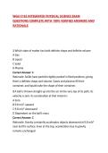 WGU C165 INTEGRATED PHYSICAL SCIENCE EXAM QUESTIONS COMPLETE WITH 100&percnt; VERIFIED ANSWERS AND RATIONALE 2026&sol;2027&NewLine;