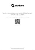 Test Bank for Microbiology Fundamentals&colon; A Clinical Approach&comma; 4th Edition &lpar;2022&rpar; by Marjorie Kelly Cowan&comma; Heidi Smith & Jennifer Lusk &ndash; Complete Questions & Answers Study Guide