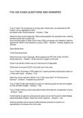 FAC 023 EXAM QUESTIONS AND ANSWERS&NewLine;&NewLine;