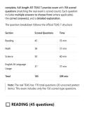 complete&comma; full-length ATI TEAS 7 practice exam with 150 scored&NewLine;questions &lpar;matching the real exam&rsquo;s scored count&rpar;&period; Each question&NewLine;includes multiple answers to choose from &lpar;where applicable&rpar;&comma;&NewLine;the correct answer&lpar;s&rpar;&comma; and a detailed explanation&period;