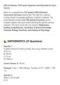 HESI A2 Mastery&colon; 150 Practice Questions with Rationales for Exam&NewLine;Success