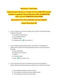 Med Surg 1 Final Exam  &NewLine;Comprehensive Resource To Help You Ace 2026-2027 Exams &NewLine;Includes Frequently Tested Questions With ELABORATED &NewLine;100&percnt; Correct COMPLETE SOLUTIONS &NewLine;Guaranteed Pass First Attempt&excl;&excl; Current Update&excl;&excl; &NewLine;Instant Download Pdf 