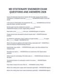 MD STATIONARY ENGINEER EXAM QUESTIONS AND ANSWERS 2026&NewLine;&NewLine;