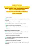 Med Surg 2 Final Exam  &NewLine;Comprehensive Resource To Help You Ace 2026-2027 Exams &NewLine;Includes Frequently Tested Questions With ELABORATED &NewLine;100&percnt; Correct COMPLETE SOLUTIONS &NewLine;Guaranteed Pass First Attempt&excl;&excl; Current Update&excl;&excl; &NewLine;Instant Download Pdf