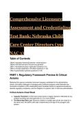 2026&sol;2027 Nebraska Child Care Center Director Exam Test Bank &lpar;391 NAC 3&rpar; &vert; 20&plus; Point MCQ Gauntlet & S-Tier Study Guide