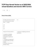 TCFP Prep Newest Version as of 2025&sol;2026 Actual Questions and Answers 100&percnt; Correct&period;