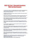 NSG 100 Test 1 Sherpath Questions With Verified Answers