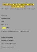 Wastewater Operator Class C Exam Practice Review Questions & Answers &vert; Certification Study Guide &vert; WW Treatment Operator Prep &vert;&vert; Instant PDF Download