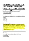 GIAC Certified Forensic Analyst &lpar;GCFA&rpar; &NewLine;Exam Preparation Questions And &NewLine;Correct Answers &lpar;Verified Answers&rpar; Plus &NewLine;Rationales 2026 Q&A &vert; Instant &NewLine;Download Pdf 