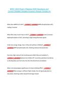 BIOC 3022 Exam 4 Newest 2026 Questions and &NewLine;Correct Detailed Detailed Answers Already Graded A&plus; 