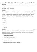 Chapter 1&colon; Introduction to Drug Education &ndash; Study Guide&comma; Key Concepts & Practice Questions
