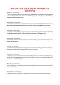 ATLAS STUDY GUIDE 2026 WITH COMPLETE SOLUTIONS