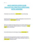 ASCP CERTIFICATION EXAM&NewLine;2026&vert;ACTUAL PRACTICE QUESTIONS&NewLine;WITH ANSWERS