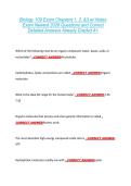 Biology 109 Exam Chapters 1&comma; 2&comma; &3 w&sol; Notes &NewLine;Exam Newest 2026 Questions and Correct &NewLine;Detailed Answers Already Graded A&plus; 