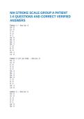 2025 NIHSS HEALTHSTREAM QUIZLET QUESTIONS AND CORRECT VERIFIED ANSWERS