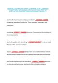 RMIN 4000 Edmunds Exam 2 Newest 2026 Questions &NewLine;and Correct Detailed Answers Already Graded A&plus; 