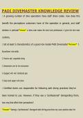 PADI Divemaster Complete Exam Bundle 2025&sol;2026 &vert; Knowledge Reviews   Final Exams   Study Guide &vert; Questions & Answers &vert; Verified Revision Pack