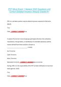 PST Mock Exam 1 Newest 2026 Questions and &NewLine;Correct Detailed Answers Already Graded A&plus; 