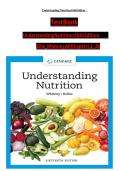 Test Bank for Understanding Nutrition 16th Edition by Ellie Whitney & Sharon Rady Rolfes &ndash; Complete Chapter Questions & Answers Study Guide