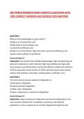 3B2 POWER ENGINEER EXAM COMPLETE QUESTIONS WITH 100&percnt; CORRECT ANSWERS AND DETAILED EXPLANATIONS 2026&sol;2027
