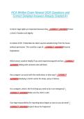 HCA Written Exam Newest 2026 Questions and &NewLine;Correct Detailed Answers Already Graded A&plus; 