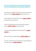 Sports IOT Arthrex Exam Newest 2026 Questions &NewLine;and Correct Detailed Answers Already Graded A&plus; 