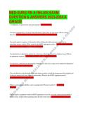 Medical-Surgical RN A Relias Exam 2023&ndash;2024&comma; Nursing Program&comma; Complete Practice Questions and Answers Review Guide