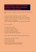National Home Inspector Exam &lpar;NHIE&rpar; Whole House Practice Questions and Answers