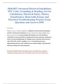 2026&sol;2027 Electrical Installation & NEC Practice Exam Questions and Answers PDF