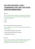 PADI OPEN WATER BEING A DIVER 1 &NewLine;COMPREHENSIVE STUDY SHEET 2026 SOLVED &NewLine;QUESTIONS PREMIUM BUNDLE