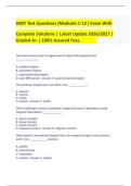 ASRT Test Questions &lpar;Modules 1-12 &rpar; Exam With&NewLine;Complete Solutions &vert; Latest Update 2026&sol;2027 &vert;&NewLine;Graded A&plus; &vert; 100&percnt; Assured Pass&period;