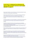 IAAP CPACC Certification Exam Questions and&NewLine;Answers &lpar;100&percnt; Errorless Answers&rpar; &vert; Latest Update&NewLine;2026&sol;2027 &vert; Graded A&plus;&period; 