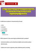  NR 605 Diagnosis & Management in Psychiatric-Mental &NewLine;Health across the Lifespan I Practicum Final Exam  &NewLine;100&percnt; Guarantee Pass - Chamberlain