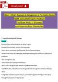 NR 605 Diagnosis & Management in Psychiatric-Mental &NewLine;Health across the Lifespan I Practicum  &NewLine;Final Exam Weeks 5 - 8 Covered &NewLine;100&percnt; Guarantee Pass - Chamberlain