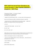 PSYC 426 Final Actual Exam Questions and&NewLine;Correct Answers &vert; Latest Updated 2026&sol;2027 &vert;&NewLine;Graded A&plus; &vert; 100&percnt; Pass&period;