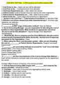 LSUS MHA 706 FINAL &ndash; LORD questions and verified answers 2026 