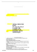 2026 HESI RN EXIT V1&comma; V2&comma; V3&comma; V4&comma; V 5 AND V8 COMPLETE EXAMS 2026 VERSIONS &vert;&vert; QUESTION WITH CORRECT ANSWERS