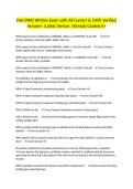 FAA &lpar;PAR&rpar; Written Exam with All Correct & 100&percnt; Verified Answers &vert;Latest Version &vert;Already Graded A&plus;