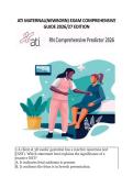 ATI MATERNAL&lpar;NEWBORN&rpar; EXAM COMPREHENSIVE &NewLine;GUIDE 2026&sol;27 EDITION