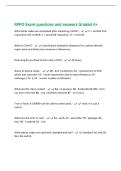 RPPO Exam questions and answers Graded A&plus;