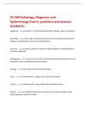 RT 200 Pathology&comma; Diagnosis&comma; and&NewLine;Epidemiology Exam1 questions and answers&NewLine;Graded A&plus;