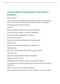 rxrs 414 caffeine Exam questions and answers&NewLine;Graded A&plus;