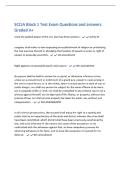 SCCJA Block 1 Test Exam Questions and answers&NewLine;Graded A&plus;