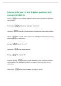 Science skills &lpar;sec 1&comma;2 and 3&rpar; Exam questions and&NewLine;answers Graded A&plus;
